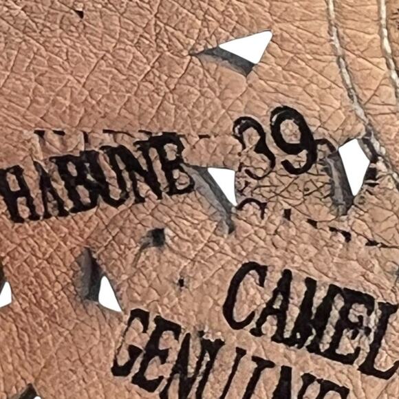 L’artiste X Spring Step Habune Brown Leather Floral Sandal Size 39 US 8.5 - Picture 10 of 12